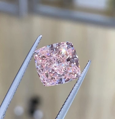 Fancy Light VS2-VS1 Lab Grown Pink Diamonds 10 Mohs Yastık Şekli