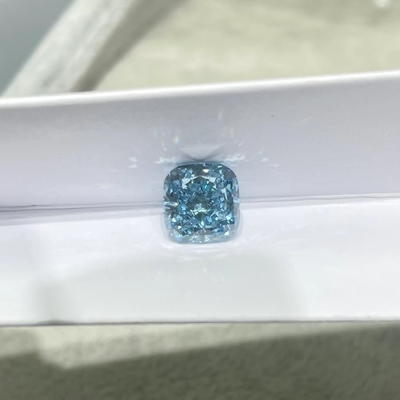 Yastık Brilliant Cut 1.17ct Mavi Elmas Laboratuarda Yetiştirilen Renkli Elmaslar VS1