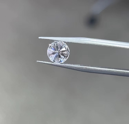 Güzel laboratuvar yetiştirilmiş renksiz beyaz elmas yuvarlak parlak kesim 2ct Çin yapımı