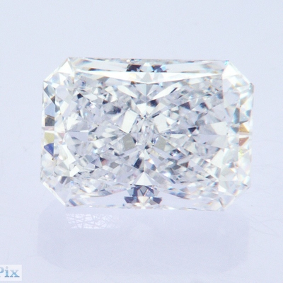 Yüksek Kalite 3.39ct Radiant Cut E VVS Laboratuvarda yetiştirilmiş CVD Beyaz Elmas GIA Sertifikalı