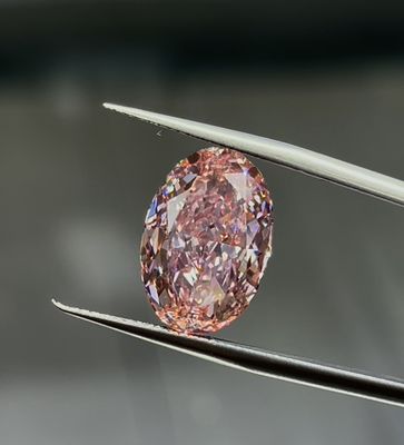10CT Fantezi Yoğun Pembe Oval Kesim Laboratuvar Yetiştirilmiş Pırlantalar IGI Sertifikalı Pırlantalar Pembe Pırlantalar