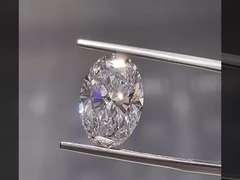 Oval Şekil 3EX Mükemmel Kesim Gevşek Laboratuvar Yapımı Elmaslar IGI Sertifikalı Laboratuvar Yetiştirilmiş Elmaslar